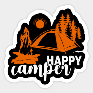 Happy Camper Sticker